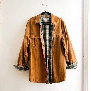 VINTAGE L.L. BEAN Canvas Chore Work Jacket/Shacket Field Overshirt 100% Cotton